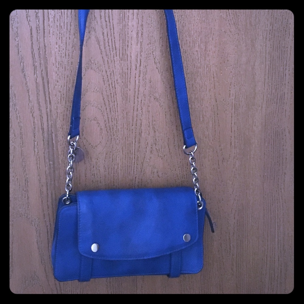 Blue crossbody purse